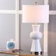 preview thumbnail 16 of 25, SAFAVIEH Lighting 30 inch Navy Lola Column Lamp (Set of 2)