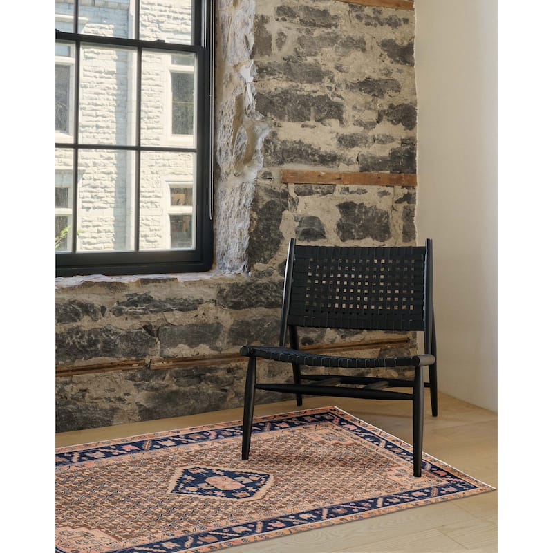 ECARPETGALLERY Hand-knotted Antalya Vintage Brown Wool Rug - 4'6 x 7'4