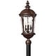 preview thumbnail 5 of 3, Hinkley Lighting Windsor 4 Light 30" Tall Post Light with Clear Water