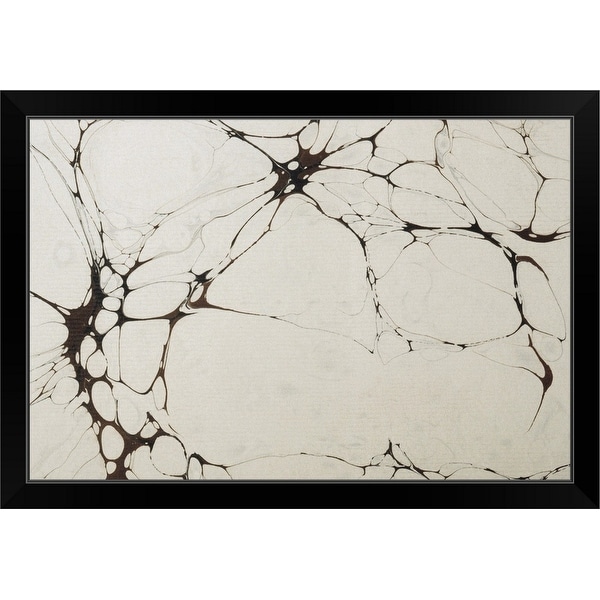 "Marble" Black Framed Print