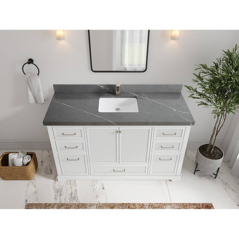 Willow Collections 60 in. W x 22 in. D Alys Single Sink Bathroom Vanity with Countertop