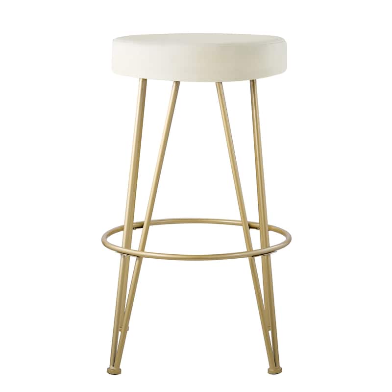 Azalea Park 29" Backless Barstool with Faux Leather Upholstered Seat - 17.13 W x 17.13 D x 29.02 H"