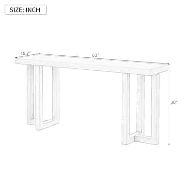 console table with sturdy wooden legs