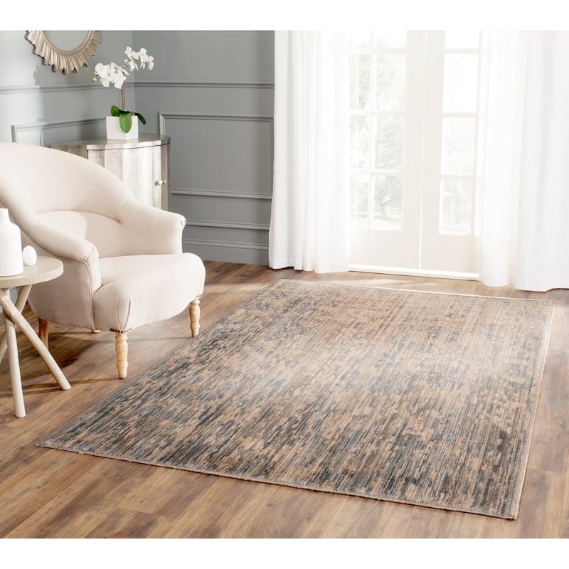 SAFAVIEH Infinity Marith Modern Polyester Rug - 4' x 6' - Beige/Grey