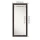 preview thumbnail 9 of 12, Sloped Non-Beveled Framed Full-Length Floor Leaner Mirror 30 x 66 in - Sloped Espresso