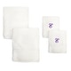 preview thumbnail 8 of 27, Sweet Kids 2-piece White Turkish Cotton Bath and Hand Towel Set with Lavender Purple Monogrammed Initial white/purple e