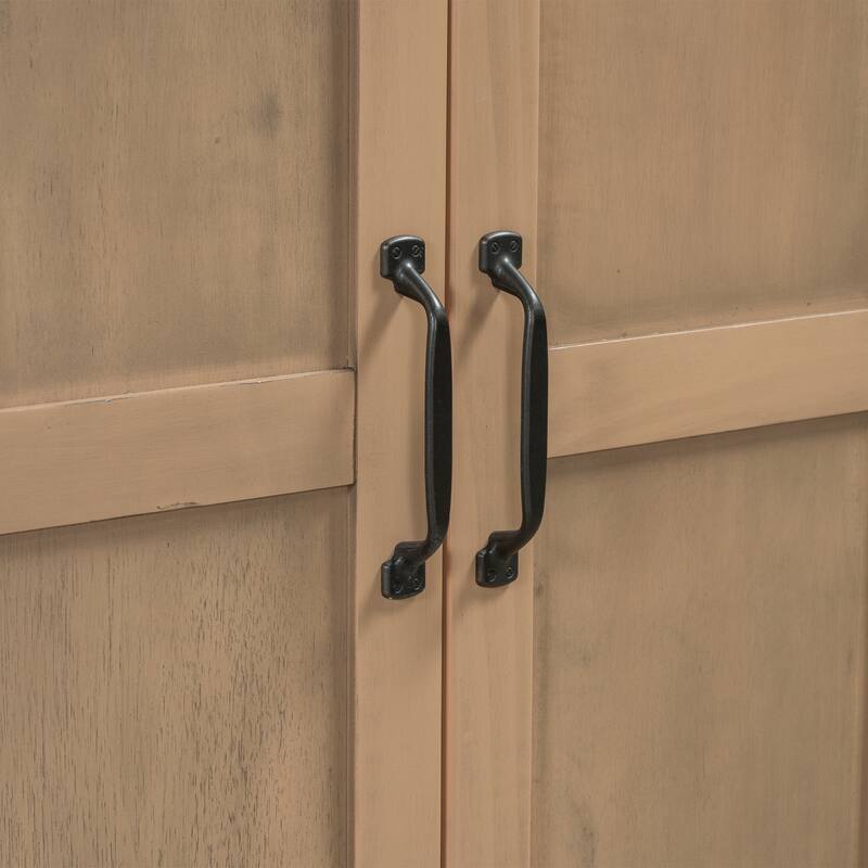 4-Door Wooden Sideboard Cabinet, Large Capacity Kitchen Buffet Cabinet, Entryway Table with Adjustable Shelves