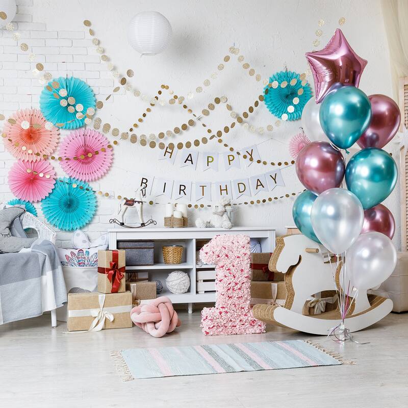 4 Pcs 13 Feet Circle Dots Garland Party Decorations