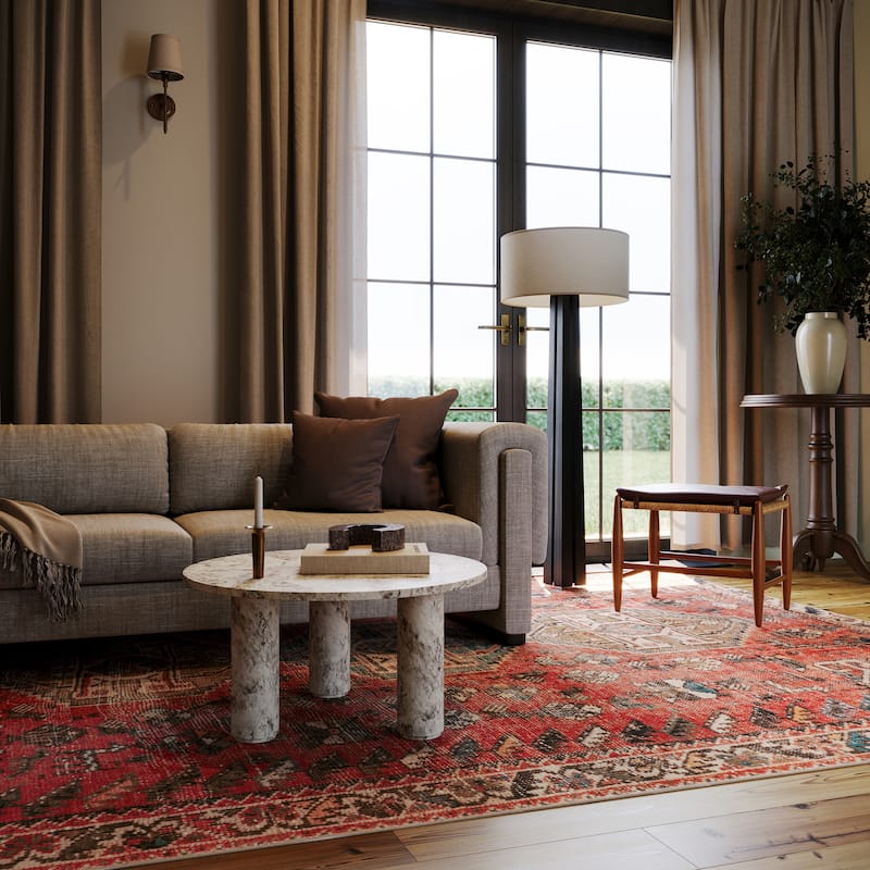 Nuloom Xavia Medallion Washable Area Rug