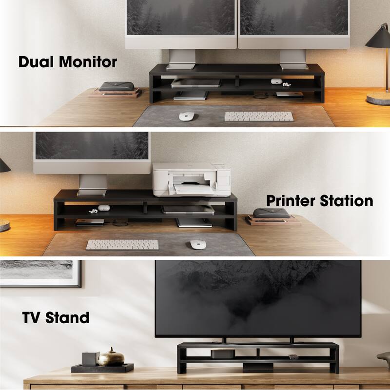Fenge Monitor Stand, 31.5 Inch Computer Monitor Riser for Desk