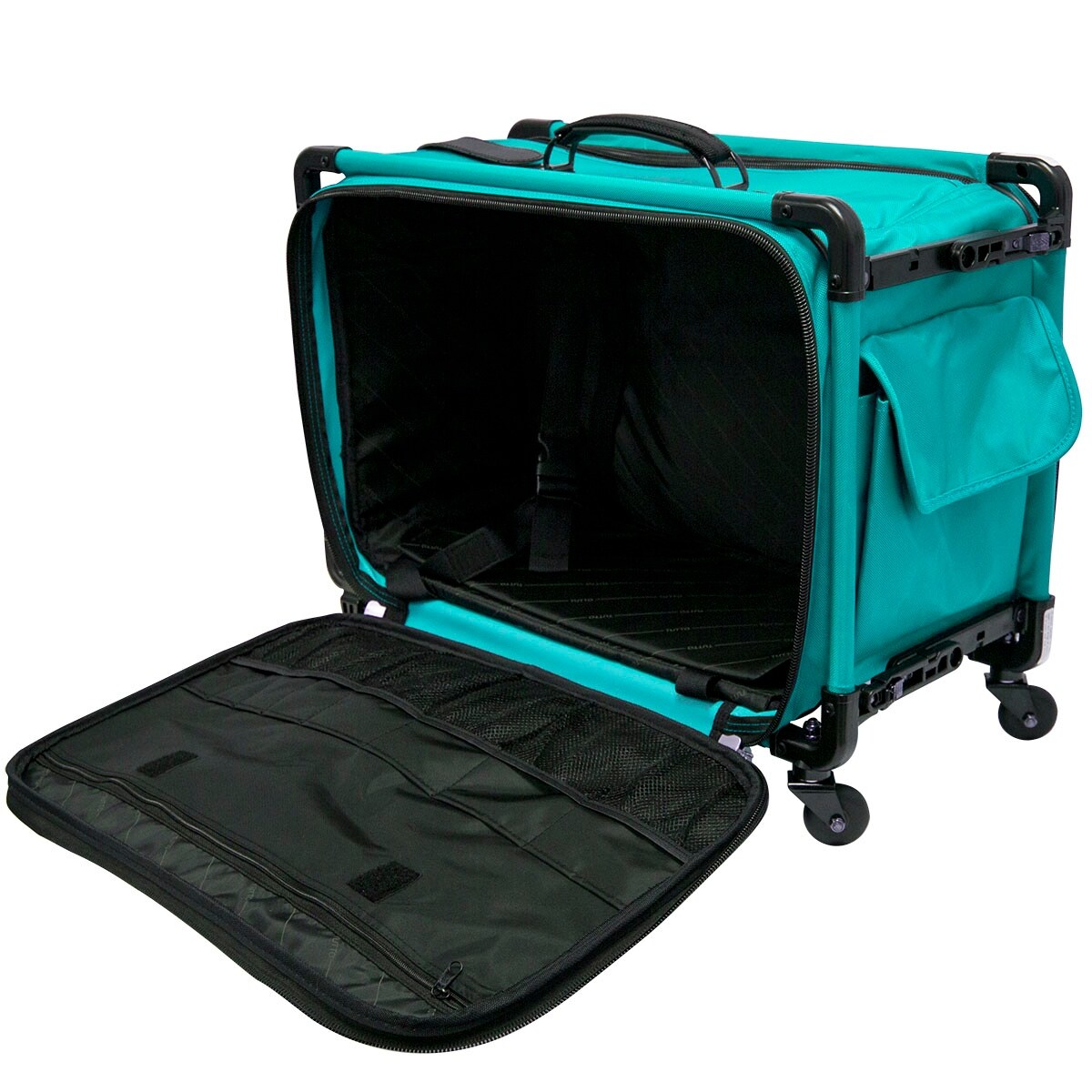 large sewing machine case on wheels
