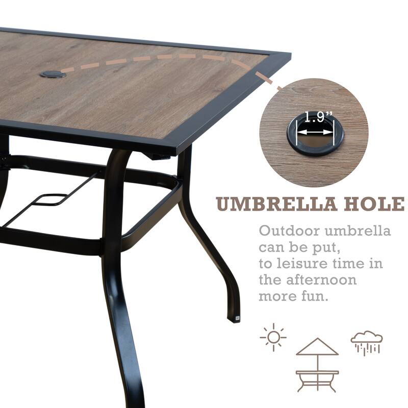 Kozyard Coolmen Outdoor Patio Dining Furniture Table