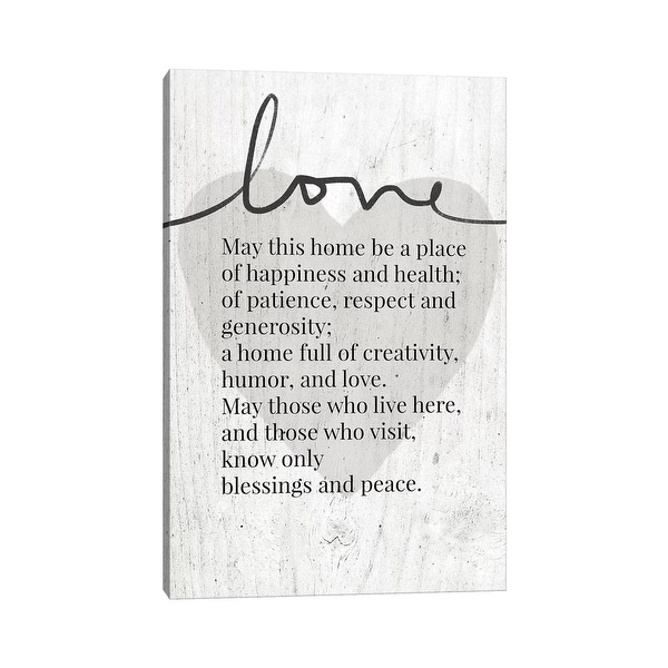 iCanvas "Home Blessing Rustic" by Linda Woods Canvas Print. Opens flyout.
