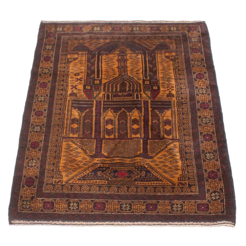 Teimani Brown Rug 3'2" x 5'6" - 3'2 x 5'6
