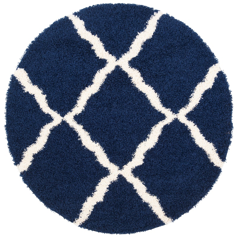 SAFAVIEH Dallas Shag Hacer Trellis 1.5-inch Thick Rug