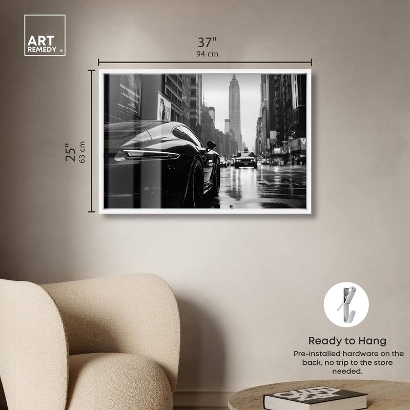 Rainy Day New York Shadowbox by Art Remedy