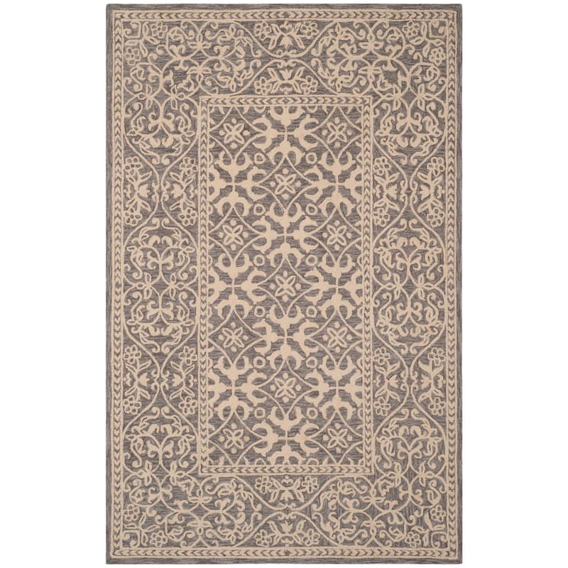 SAFAVIEH Handmade Suzani Danyelle Boho Tribal Wool Rug