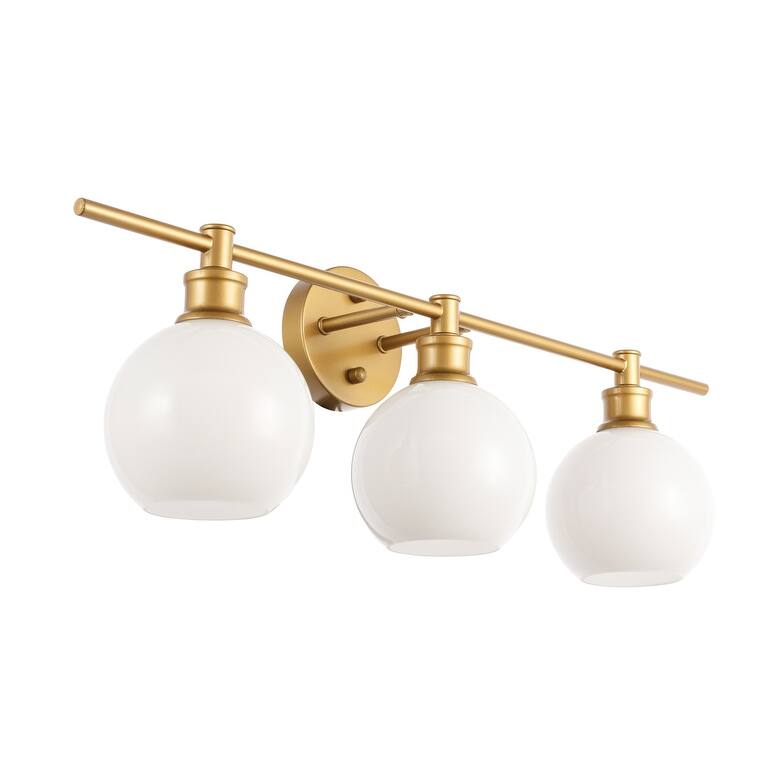 Camille 3-Light Frosted Glass Wall Sconce