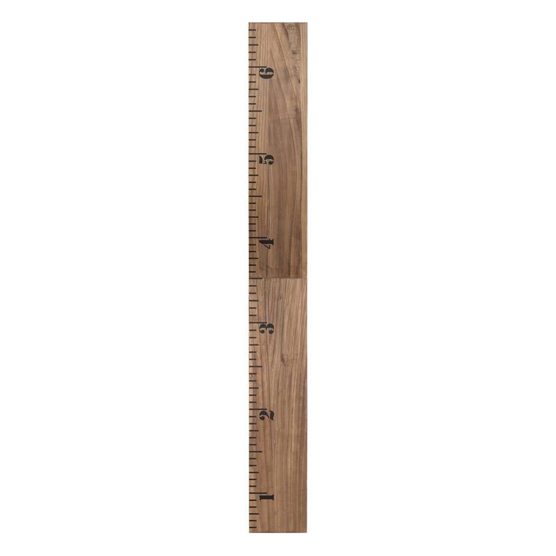Kate and Laurel Growth Chart 6.5' Wood Wall Ruler - 8x72