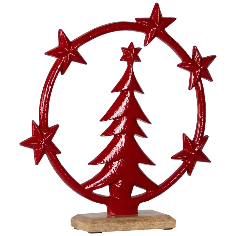 Star Bright Metal Tree Christmas Decoration - 12"