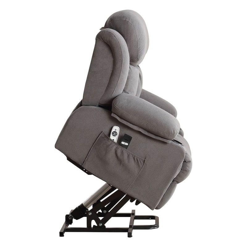 Electric Recliner Chair with Massage, Heat, USB & Cup Holders