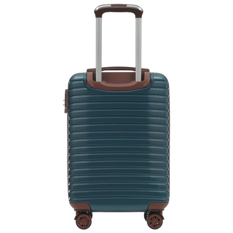 3 Piece Carry on Luggage Set, ABS Hardshell Lightweight Durable Suitcase with Wheels and Duffel Bag & Toiletry Bag, for Travel