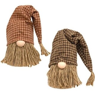 Jute Country Plaid Gnome 2 Asstd. - Bed Bath & Beyond - 36937790