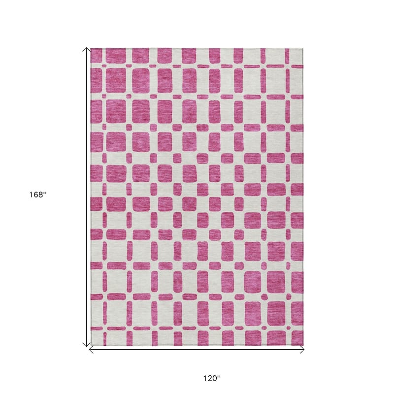 HomeRoots Geometric Transitional Rectangle Outdoor Rug
