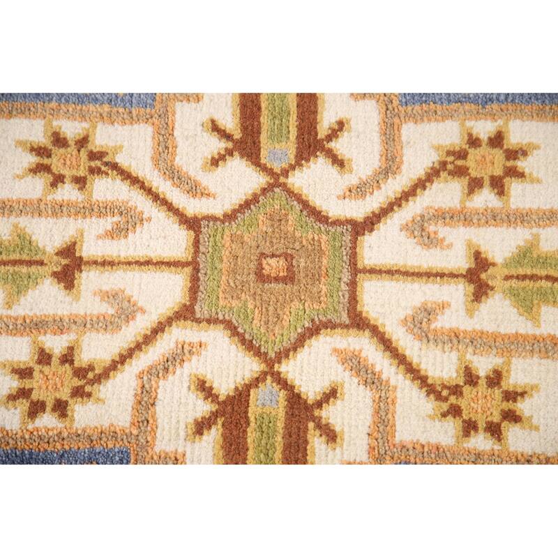 Kazak Runner Rug Hand-Knotted Traditional Wool Carpet - 2'7"x 8'0"