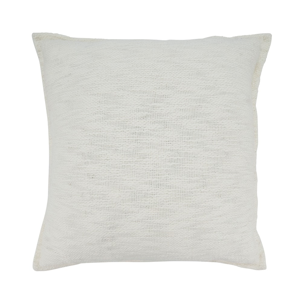 Textured Elegance Flange Throw Pillow
