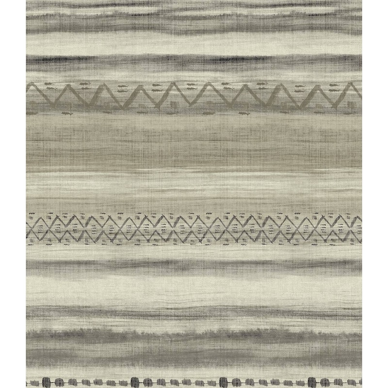 Seabrook Designs Trevino Tribal Stripes Unpasted Wallpaper