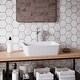 preview thumbnail 3 of 9, Karran Quattro Vibrant Matte White Acrylic 18 in. Rectangular Bathroom Vessel Sink