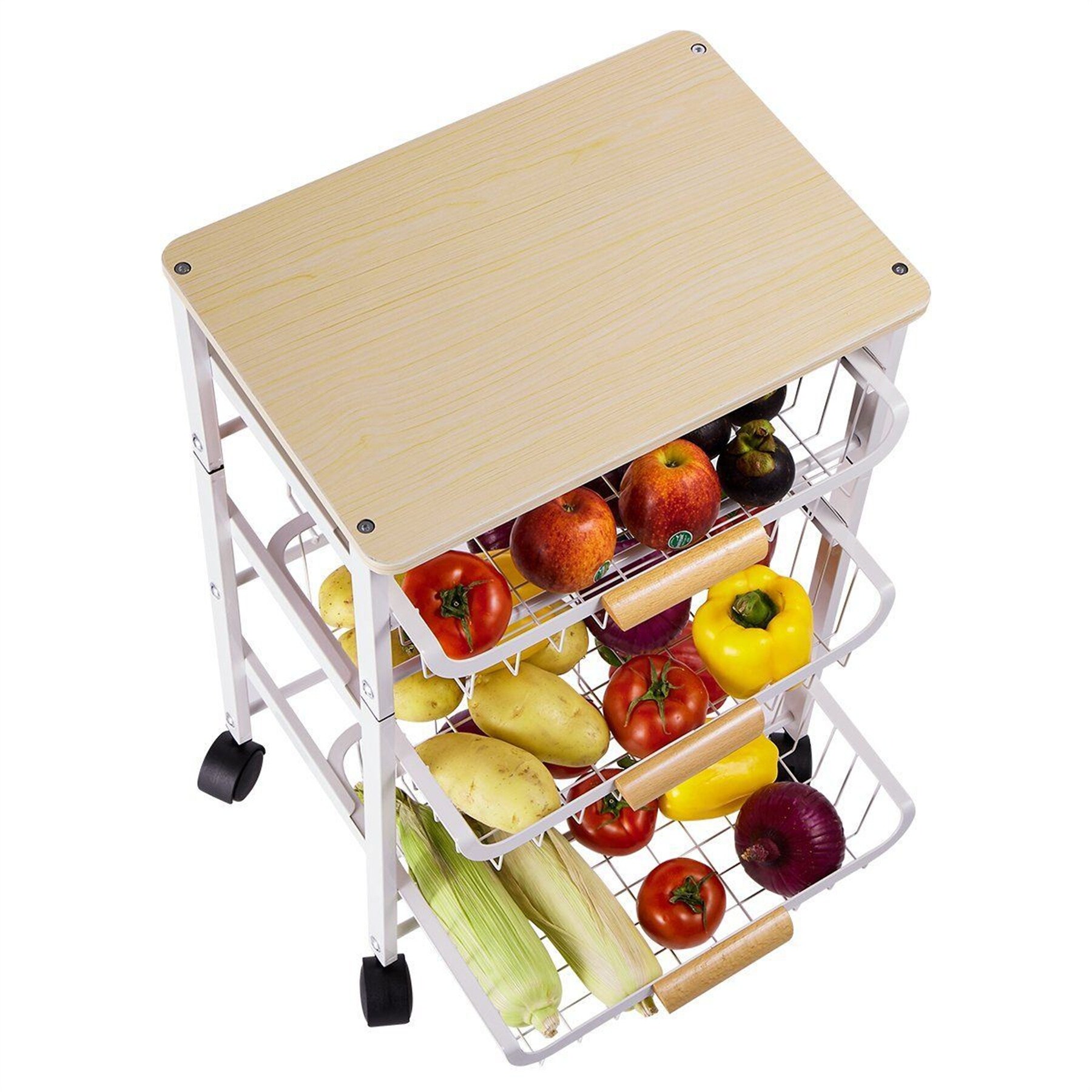 Rolling shop spice cart