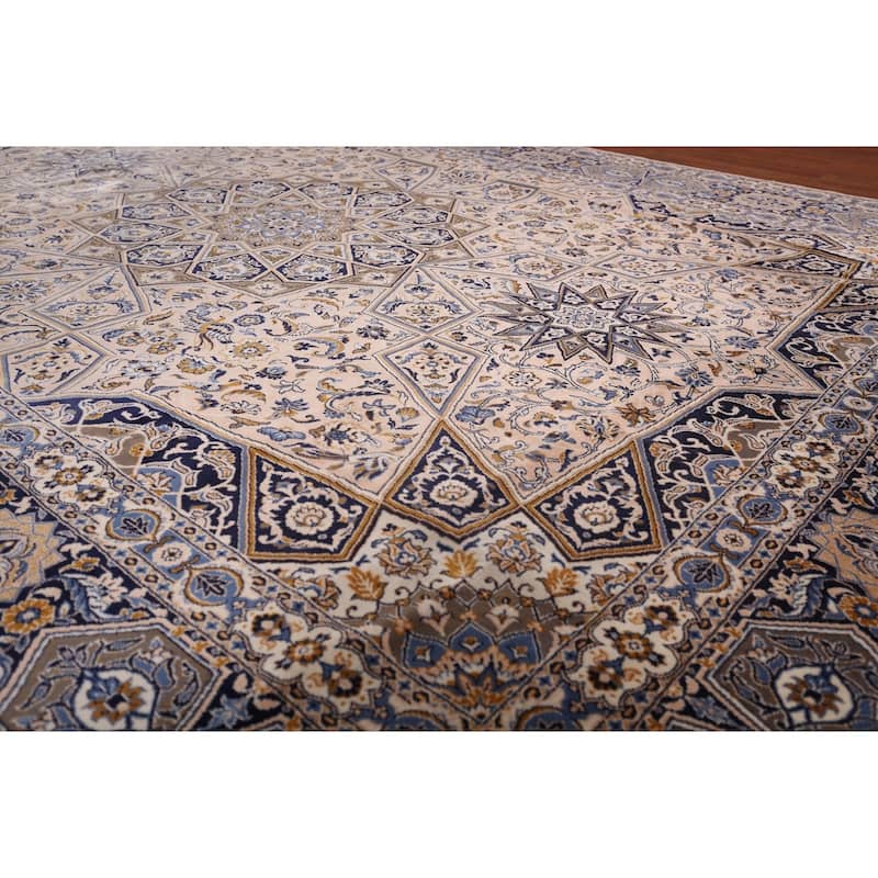 Animals Design Geometric Kashan Turkish Area Rug Machine Made Carpet - 9'7" x 12'11"