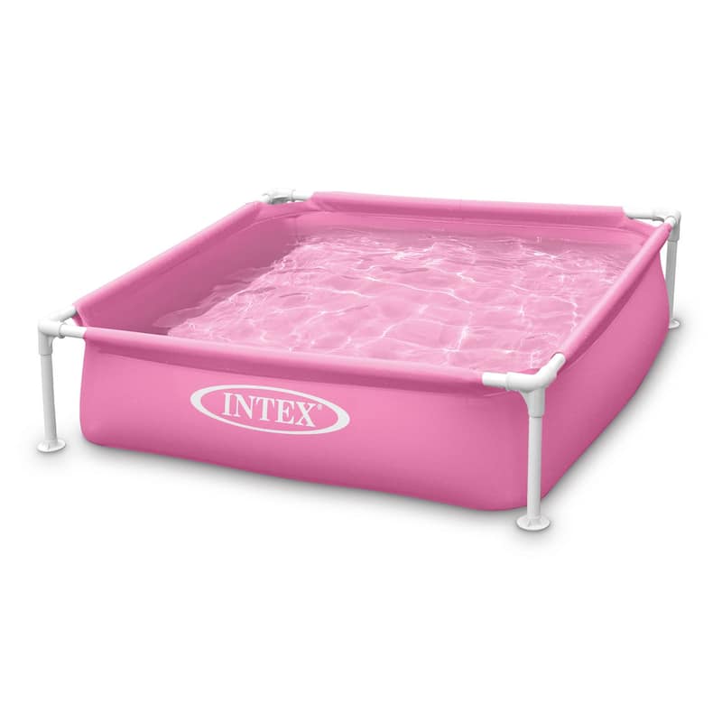 Intex 48x12" Mini Framed Beginner Outdoor Kiddie Pool, Color Varies (3 Pack) - 10