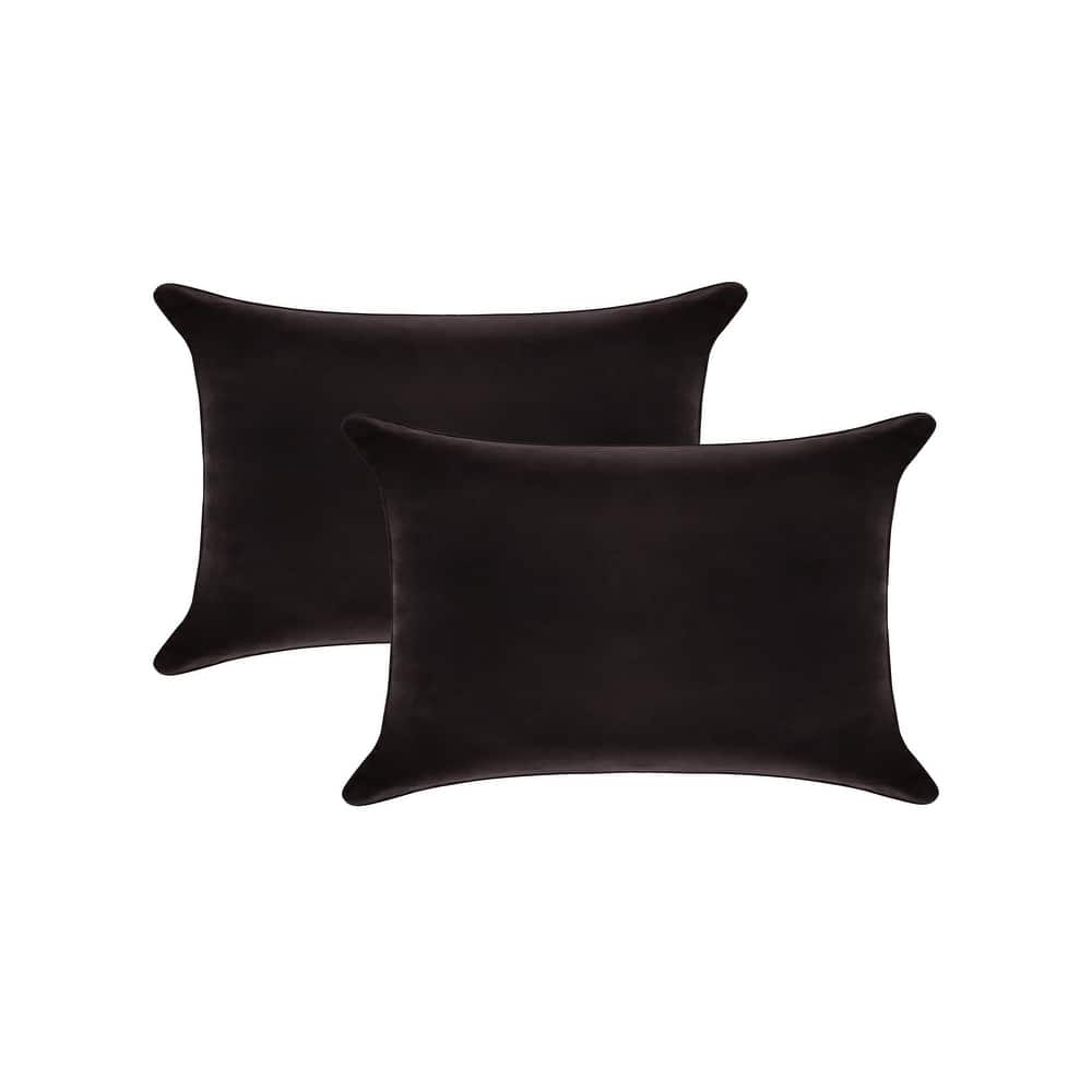 A1HC Pack of 2 Velvet Throw Pillow Insert, Hypoallergenic Down Alternative Fill