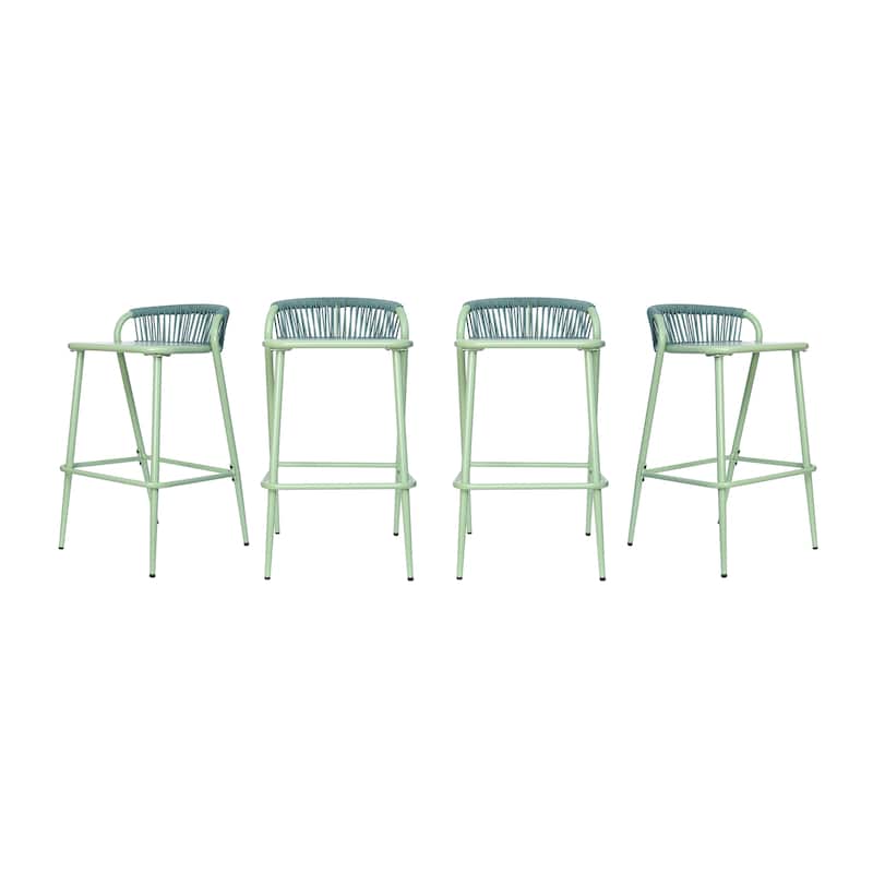 Christopher Knight Home - Samantha Outdoor Aluminum Barstools (Set of 4)