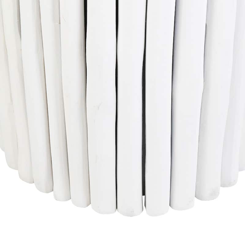 Reclaimed Solid Teak Wood Branch Bundle Table by East at Main