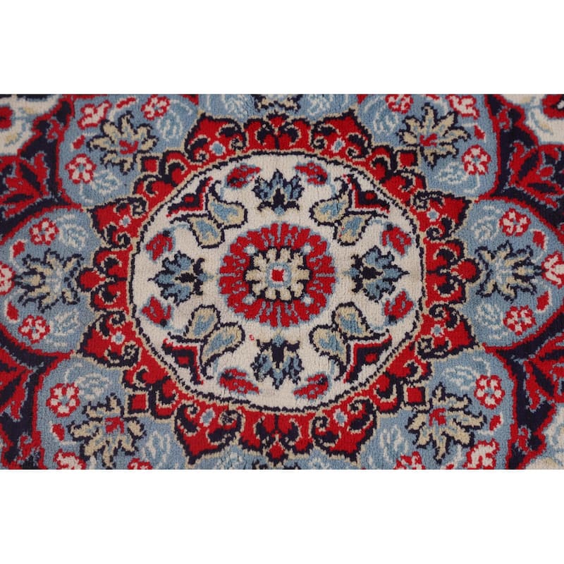 Floral Kashan Area Rug Machine Made Carpet - 9'7" x 12'6"