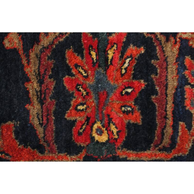 Hand Knotted Oriental 100% Wool Carpet Traditional Floral Oranges & Rust Lilian Area Rug - 11' 11'' X 9' 2''