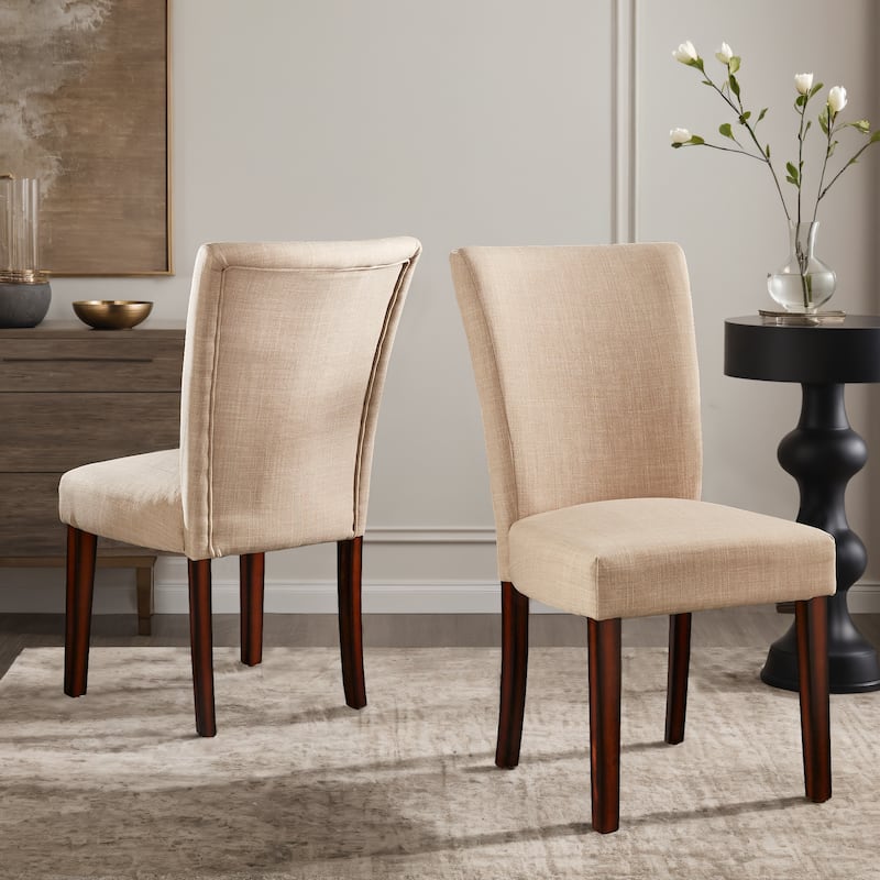 Dinant Linen Parsons Dining Chairs (Set of 2)