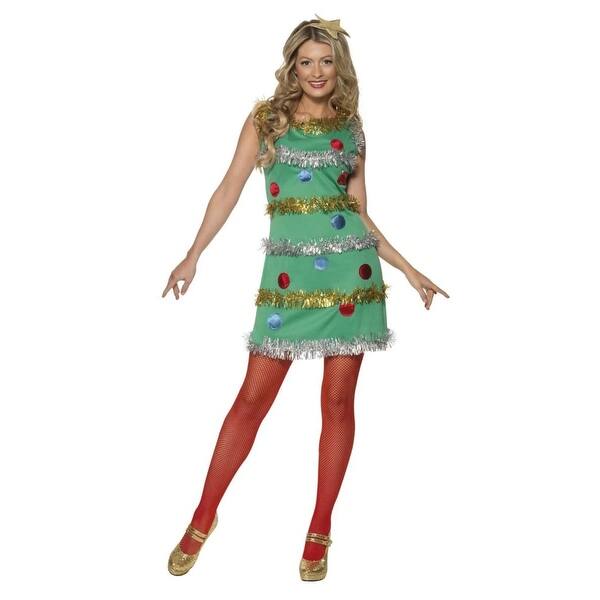 50" Green and Silver Women Adult Christmas Costume - Medium - Bed Bath &  Beyond - 29182591