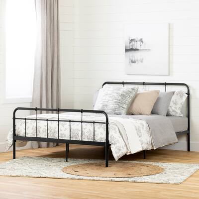 South Shore Plenny Metal Platform Bed