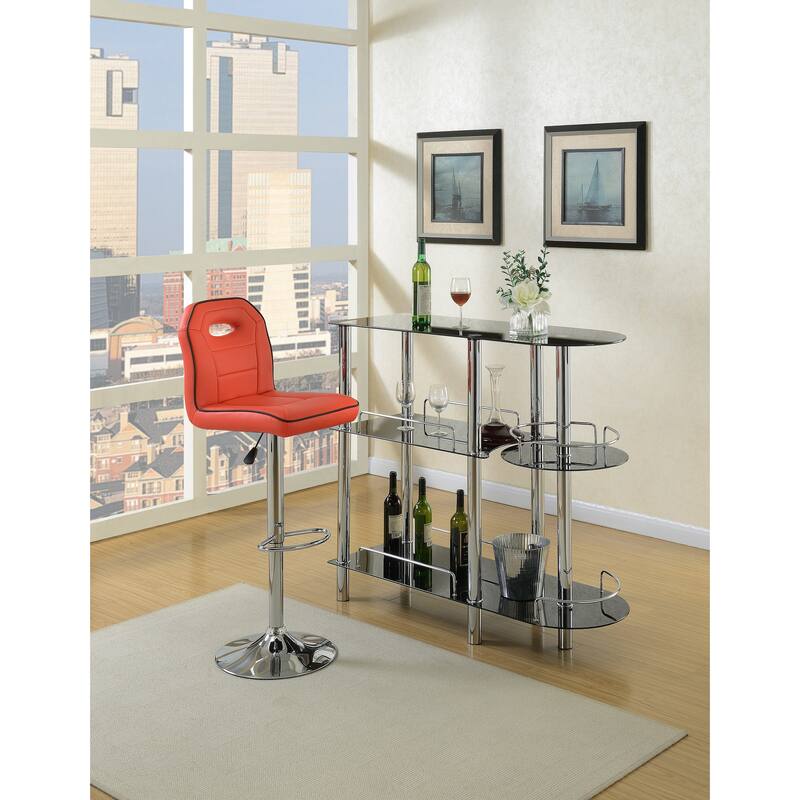 Adjustable Swivel Velvet Barstools with Backrest - Comfortable Tufted Seating, Height Range 25-33 Inch