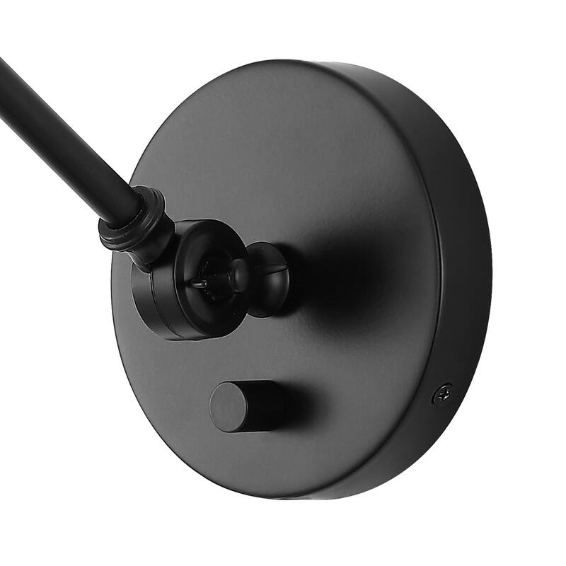 Cowie 8" Iron/Glass Adjustable LED Wall Sconce, Oil Rubbed Bronze by JONATHAN Y