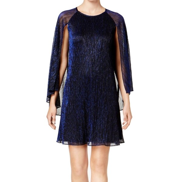 Shop Calvin Klein Blue Womens Size 10P Petite Metallic ...