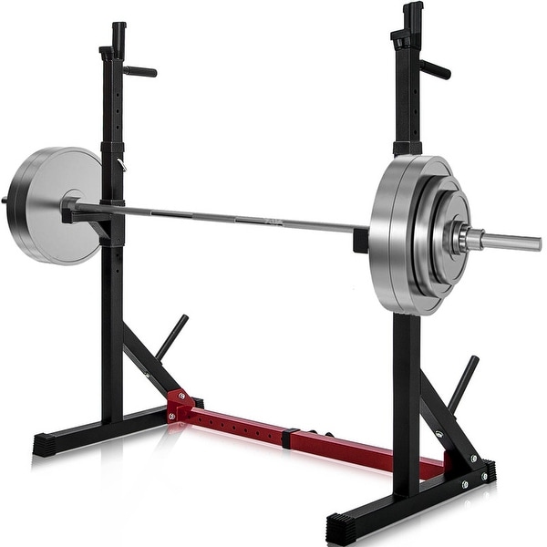 Barbell Rack Max Load550LBS Multi Function Dipping Station Squat