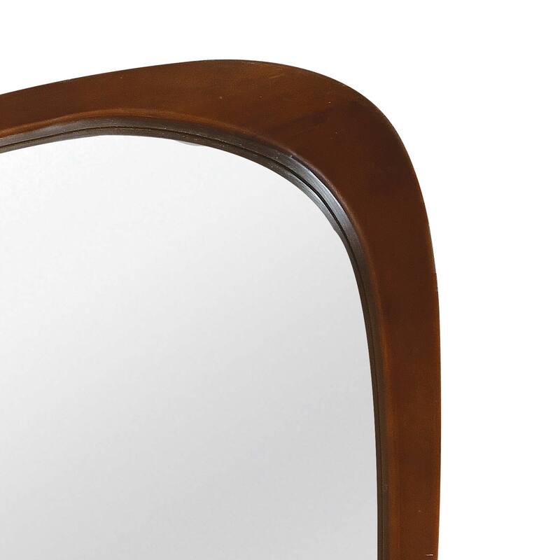 Irregular Solid Wood Frame Decorative Mirror