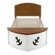 preview thumbnail 7 of 5, Furniture of America Trunite Nautical 2-Piece Twin-size Wood Captain Platform Bed with Trundle Set