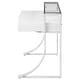preview thumbnail 5 of 9, Gemma 48-inch 2-drawer Writing Desk White High Gloss